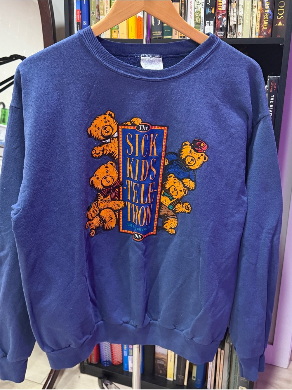 vintage sick kids tele-thon crewneck sweatshirt